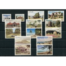 NEVIS SERIE COMPLETA DE ESTAMPILLAS MINT TURISMO FLORES