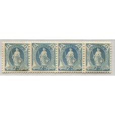 SUIZA 1905 Yv. 094a TIRA DE 4 ESTAMPILLAS NUEVAS CON GOMA DOS SON MINT +42 EUROS