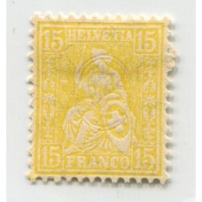 SUIZA 1881 Yv. 52 ESTAMPILLA NUEVA CON GOMA 9 EUROS