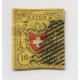 SUIZA 1850 Yv. 15 ( Zu. 16ii ) ESTAMPILLA ORIGINAL USADA CON DOBLEZ BUEN EJEMPLAR 120 EUROS