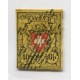 SUIZA 1854 Yv. 15 ESTAMPILLA ORIGINAL USADA ADELGAZADA MAGNIFICO FRENTE 120 EUROS
