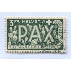 SUIZA 1945 Yv. 415 ESTAMPILLA USADA DE LA SERIE PAX 50 EUROS