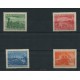 YUGOSLAVIA 1949 Yv. 523/6 SERIE COMPLETA DE ESTAMPILLAS NUEVAS MINT TRENES 70 EUROS