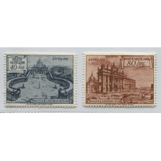 VATICANO 1949 EXPRESO Yv. 11/2 SERIE COMPLETA DE ESTAMPILLAS NUEVAS CON GOMA 45 EUROS