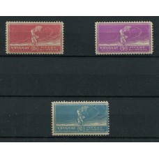 URUGUAY 1924 Yv. 281/3 SERIE COMPLETA DE ESTAMPILLAS NUEVAS CON GOMA 82,5 EUROS DEPORTES OLIMPICOS