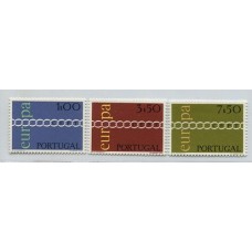 TEMA EUROPA 1971 PORTUGAL SERIE COMPLETA DE ESTAMPILLAS NUEVAS MINT 70 EUROS