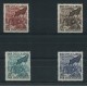 YUGOSLAVIA 1952 Yv. 621/4 SERIE COMPLETA DE ESTAMPILLAS NUEVAS CON GOMA 14 EUROS