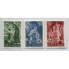 YUGOSLAVIA 1953 Yv. 627/9 SERIE COMPLETA DE ESTAMPILLAS NUEVAS CON GOMA 37.50 EUROS