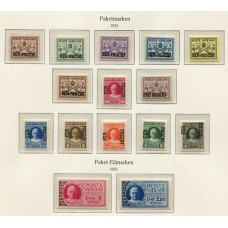 VATICANO 1931 Yv. COLIS POSTAUX 1/15 SERIE COMPLETA DE ESTAMPILLAS NUEVAS MINT 150 Euros