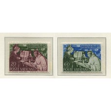 VATICANO 1953 Yv. 189/90 SERIE COMPLETA DE ESTAMPILLAS NUEVAS CON GOMA 10 Euros