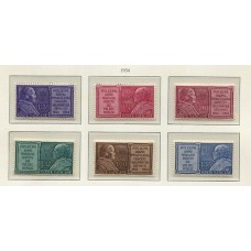 VATICANO 1954 Yv. 194/9 SERIE COMPLETA DE ESTAMPILLAS NUEVAS NUEVAS CON GOMA 9 Euros