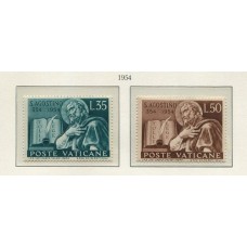 VATICANO 1954 Yv. 205/6 SERIE COMPLETA DE ESTAMPILLAS NUEVAS MINT