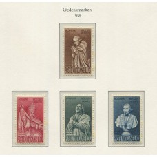 VATICANO 1958 Yv. 261/4 SERIE COMPLETA DE ESTAMPILLAS NUEVAS CON GOMA