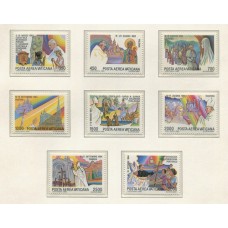 VATICANO 1986 Yv. AEREO 75/82 SERIE COMPLETA DE ESTAMPILLAS NUEVAS MINT 32,5 Euros