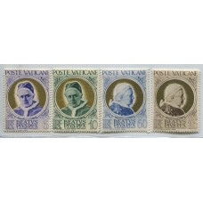 VATICANO 1951 Yv. 163/6 SERIE COMPLETA DE ESTAMPILLAS NUEVAS NUEVAS CON GOMA 25 Euros