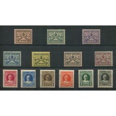 VATICANO 1929 Yv. 26/38 SERIE COMPLETA DE ESTAMPILLAS NUEVAS CON GOMA 60 Euros