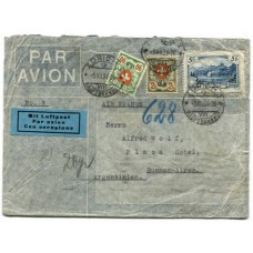 SUIZA 1936 SOBRE CORREO AEREO AIR FRANCE CIRCULADO A LA ARGENTINA