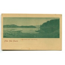 ARGENTINA 1900 ENTERO POSTAL TARJETA CON VISTA DE LA PATAGONIA LAGO NAHUEL HUAPI