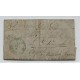 ARGENTINA 1863 MENSAJERIA MSJ 132A PLIEGO COMPLETO CON MARCA NUEVAS PENINSULARES DE TORRES y BERGEIRE PARA ENTREGAR EN POSTA U$ 300