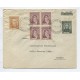 ARGENTINA 1939 SOBRE CIRCULADO CON FRANQUEO DE PROCERES Y RIQUEZAS 1, ESTAMPILLA DE LUIS BRAILE