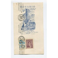 ARGENTINA 1957 TARJETA CON VIÑETA MATASELLADA