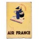 ARGENTINA 1939 TARJETA POSTAL PUBLICITARIA DE LA Cia. AIR FRANCE CIRCULADA A BRASIL