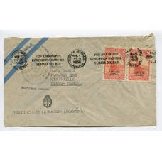 ARGENTINA 1954 SERVICIO OFICIAL CIRCULADO A EE.UU. SOBRE DE PRESIDENCIA DE LA NACION GOBIERNO DE JUAN DOMINGO PERON