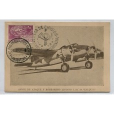 ARGENTINA 1947 TARJETA AVION CALQUIN, RARA