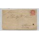 ARGENTINA 1890 SOBRE ENTERO POSTAL KIDD CON MATASELLO DOLORES + 2 MARCAS DE TRANSITO Y RECEPCION EN MORON