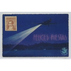 ARGENTINA 1935 TARJETA POSTAL AEROPOSTAL CIRCULADA A FRANCIA POR AIR FRANCE