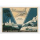 ARGENTINA 1937 TARJETA POSTAL VIA AEREA DE LA CONDOR LUFTHANSA, RARA