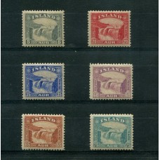 ISLANDIA 1931 Yv. 139/44 SERIE COMPLETA DE ESTAMPILLAS NUEVAS CON GOMA 120 EUROS