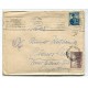 ARGENTINA 1954 SERVICIO DE POSTE RESTANTE CARTA CIRCULADA DESDE AUSTRIA CON ESTAMPILLA DE PROCERES Y RIQUEZAS 1