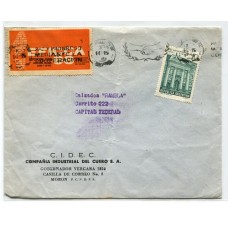 ARGENTINA 1966 CARTA CIRCULADA CON VIÑETA