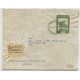 ARGENTINA 1956 PERFORACION COMERCIAL CARTA CON ESTAMPILLA PERFORADA