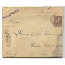 ARGENTINA 1927 CARTA CIRCULADA POR VAPOR MONTE SARMIENTO