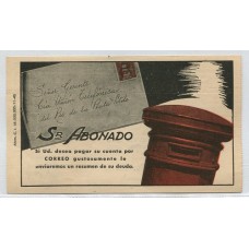 ARGENTINA 1946 FOLLETO FRANQUEO PAGO DE UNION TELEFONICA CIRCULADO