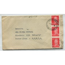 ARGENTINA 1954 SOBRE MATASELLO OFICINA POSTAL AMBULANTE FERROCARRIL 83