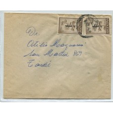 ARGENTINA SERVICIO OFICIAL 1954 CARTA CIRCULADA