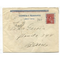 ARGENTINA 1940 ENTERO POSTAL PARA SERVICIO OFICIAL CON MATASELLO GOYA