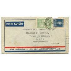 ARGENTINA 1931 CARTA CORREO AEREO CIRCULADA A FRANCIA
