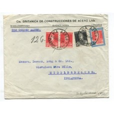 ARGENTINA 1929 CARTA CORREO AEREO CIRCULADA A INGLATERRA