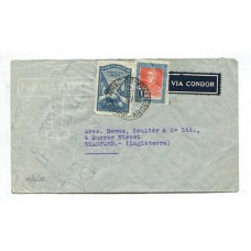 ARGENTINA 1935 CARTA CORREO AEREO CIRCULADA A INGLATERRA