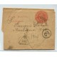 ARGENTINA 1904 ENTERO POSTAL FAJA CON MARCA "2" Y TAXA A COBRAR