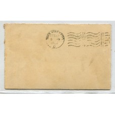 ARGENTINA 1906 ENTERO POSTAL CARTA CON MATASELLO TREN ATRASADO