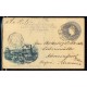 ARGENTINA 1898 ENTERO POSTAL CIRCULADO A ALEMANIA CON MARCA PAQUEBOT LINEA K NUMERO 5 BARCO FRANCES