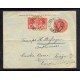 ARGENTINA 1907 LIBERTAD ENTERO POSTAL VIAJADO A SUIZA MATASELLO JUNIN CON FRANQUEO ADICIONAL