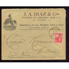 ARGENTINA 1901 LIBERTAD CARTA CIRCULADA CON BONITA PUBLICIDAD