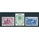 ARGENTINA 1961 GJ 1221A/3A SERIE COMPLETA VARIEDAD PAPEL SATINADO MINT U$ 23