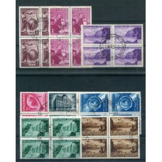 ARGENTINA 1939 GJ 823/830 SERIE COMPLETA UPU EN CUADRO USADA RARA VALOR DE CATALOGO U$ 296+